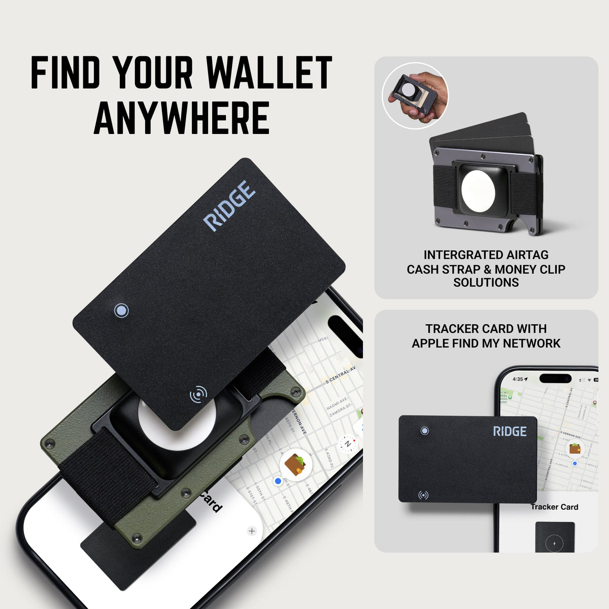 Ridge Wallet + KeyCase - Phantom + Royal Black