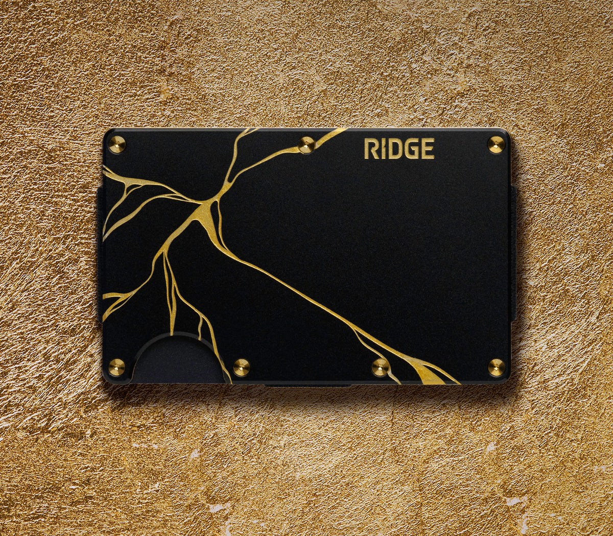Ridge Wallet - Kintsugi - Black