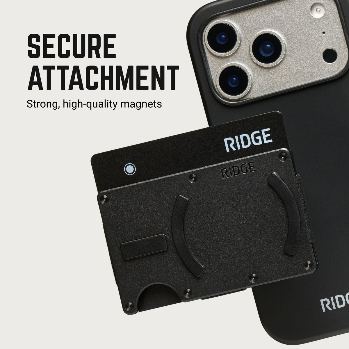 Ridge Wallet for MagSafe + KeyCase - Glacier + Royal Black