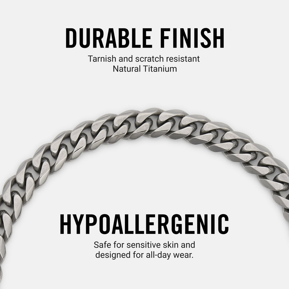 Curb Chain Kit - Titanium - Medium