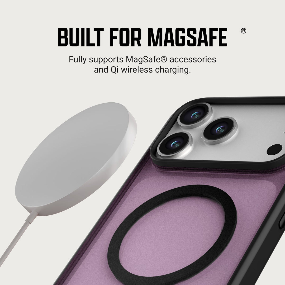 Ridge Everyday Charging Kit - iPhone 18 Pro Max - Atomic Purple — case infographic 1