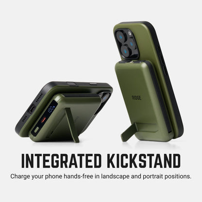 Ridge Everyday Charging Kit - iPhone 18 Pro Max - Matte Olive — power bank infographic 4