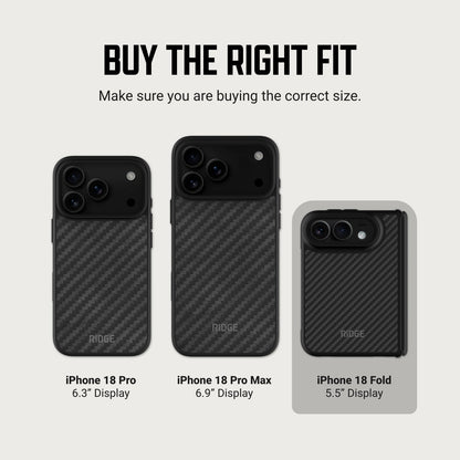 Ridge Phone Case - iPhone Duo - Carbon