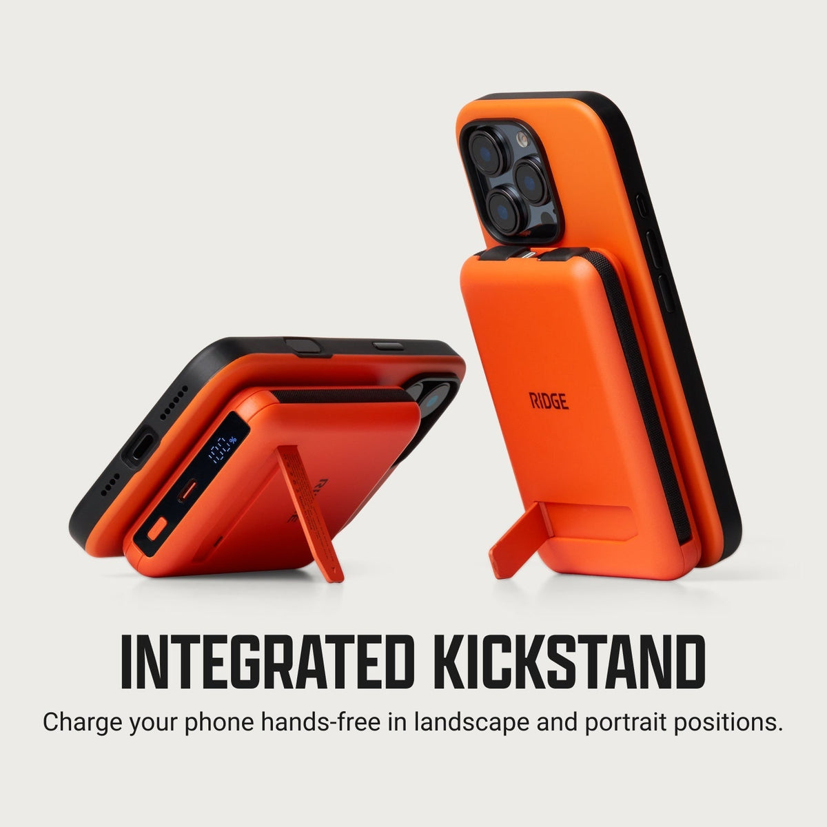 Ridge Wallet + Power Bank - Stonewashed Titanium + Matte Black — infographic 5